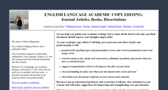 Desktop Screenshot of academiccopyeditor.com